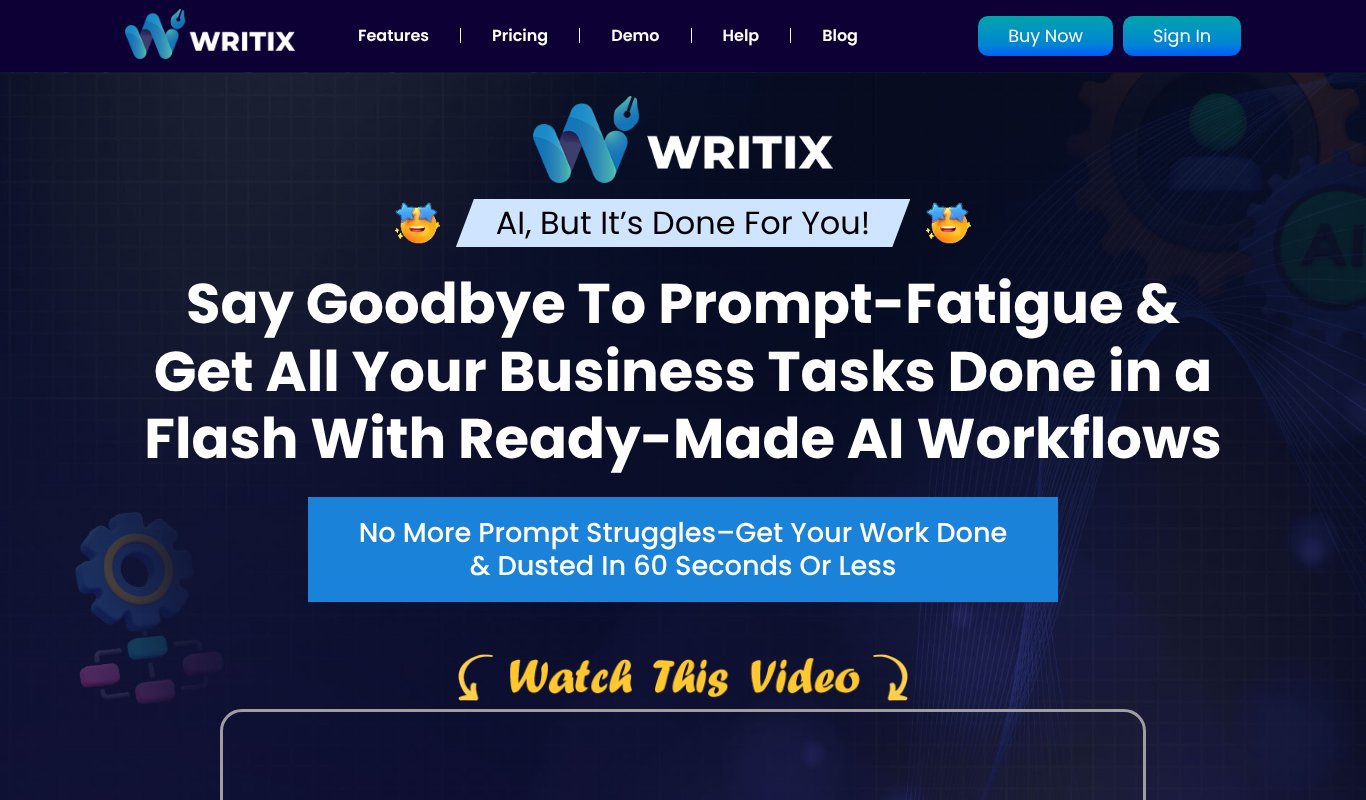 Writix homepage
